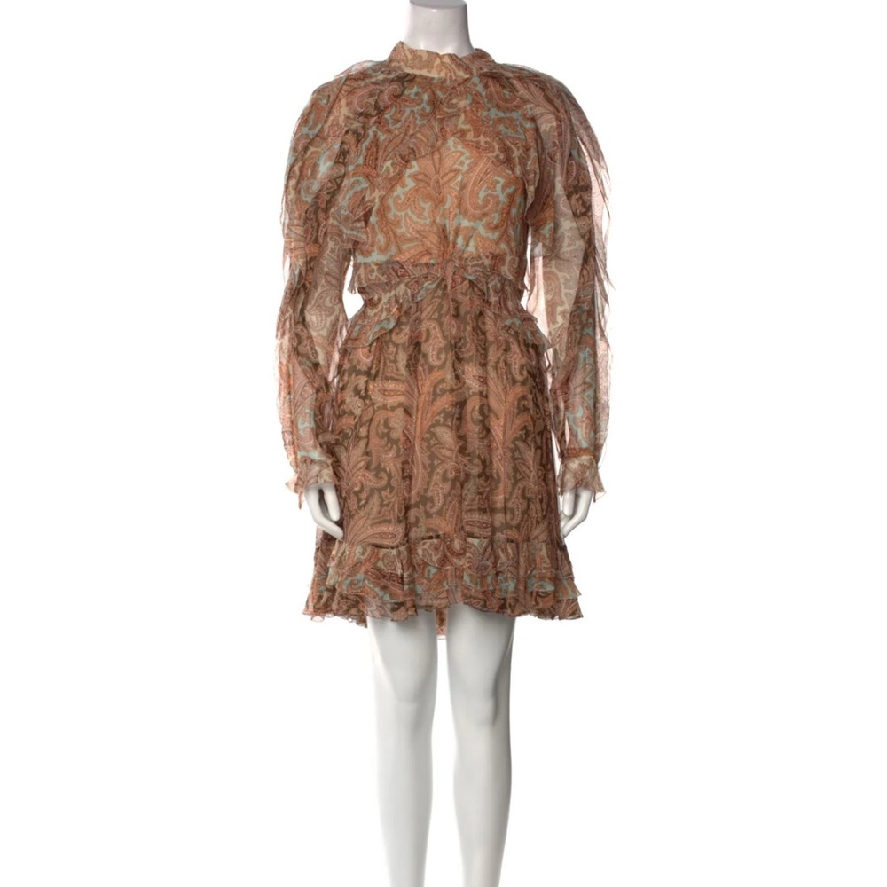 Zimmermann Multicolor Paisley Long Sleeve Dress